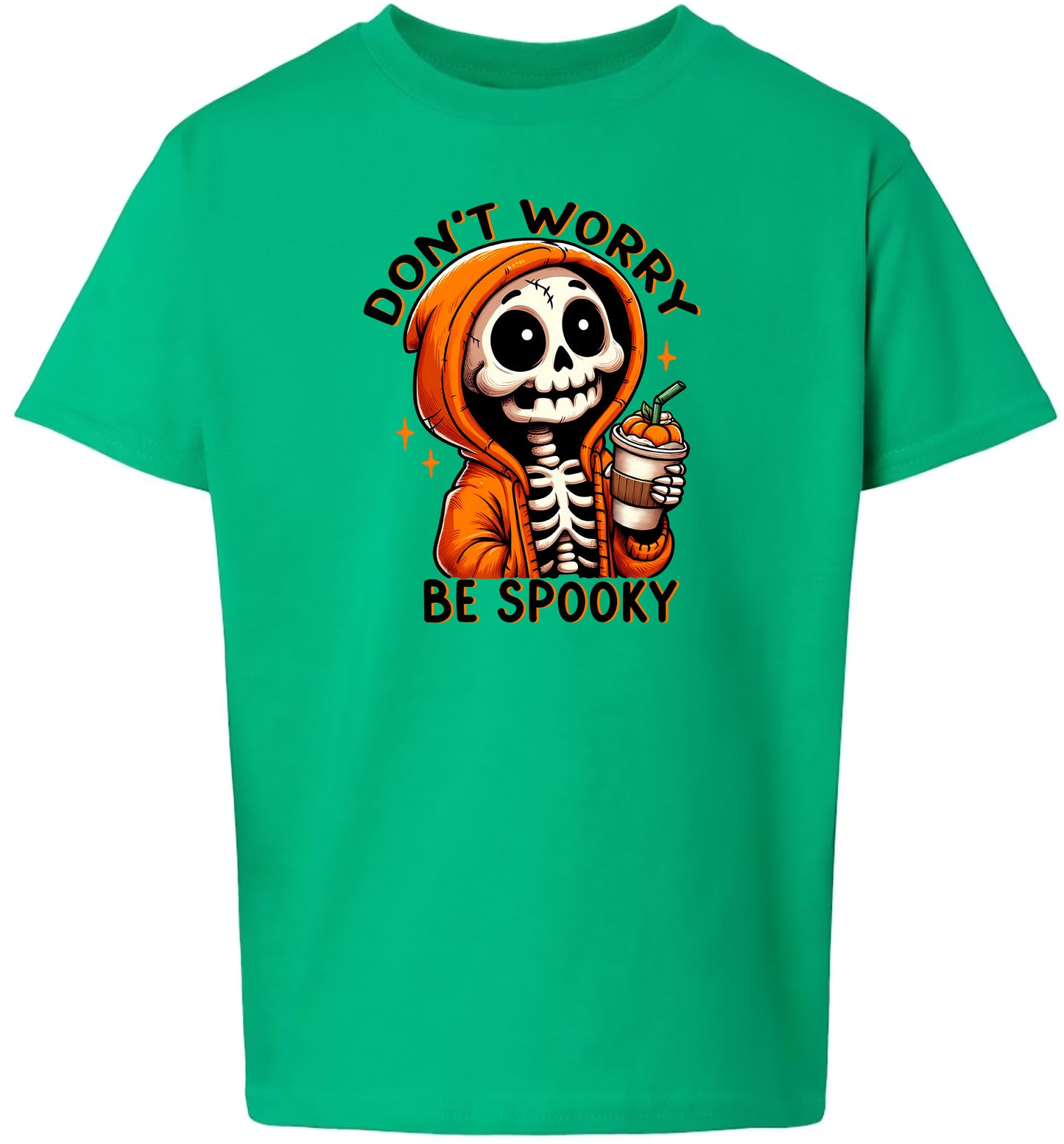Don't Worry Be Spooky Children's Gildan Soft Shirt