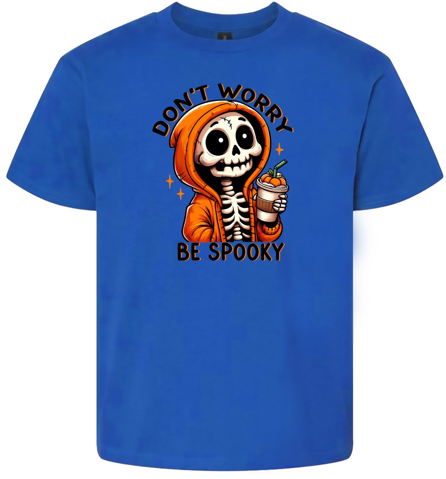 Don't Worry Be Spooky Children's Gildan Soft Shirt