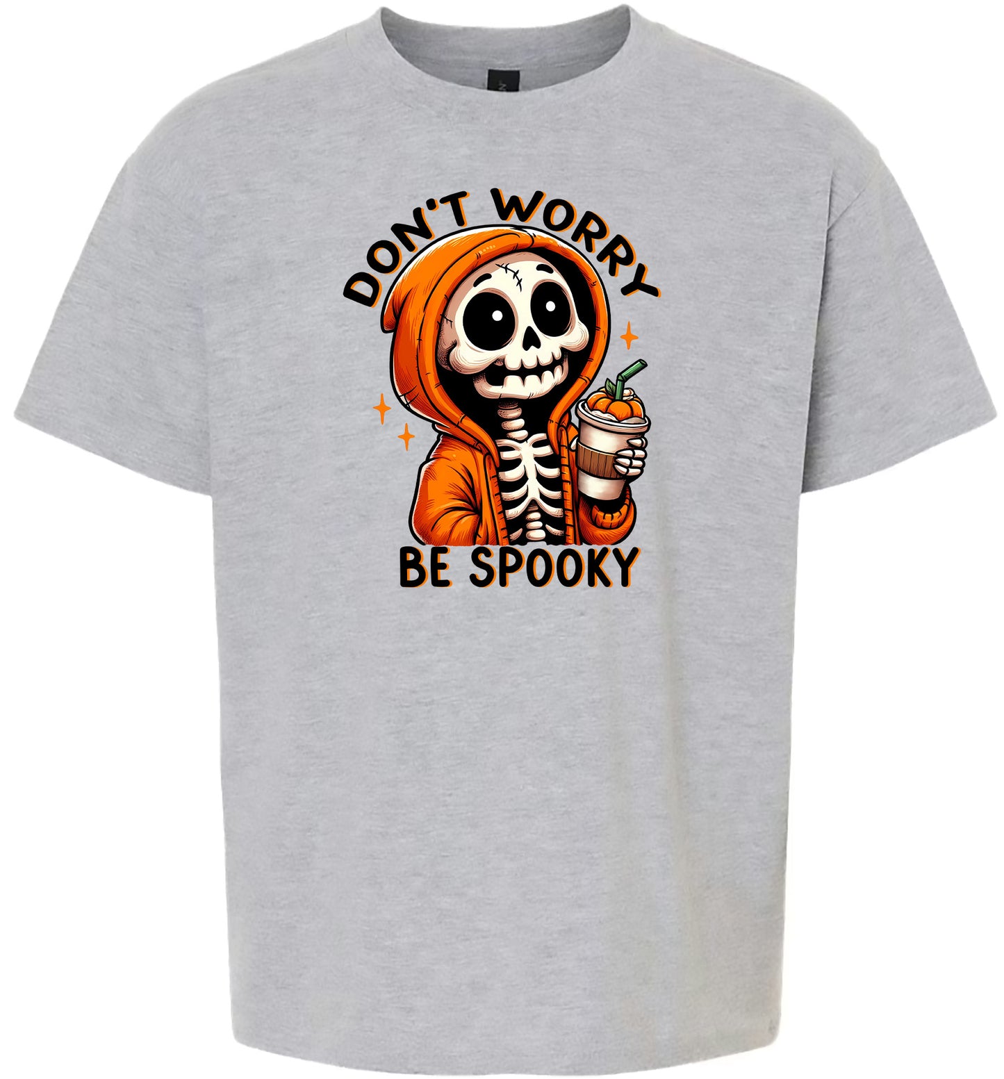 Don't Worry Be Spooky Children's Gildan Soft Shirt
