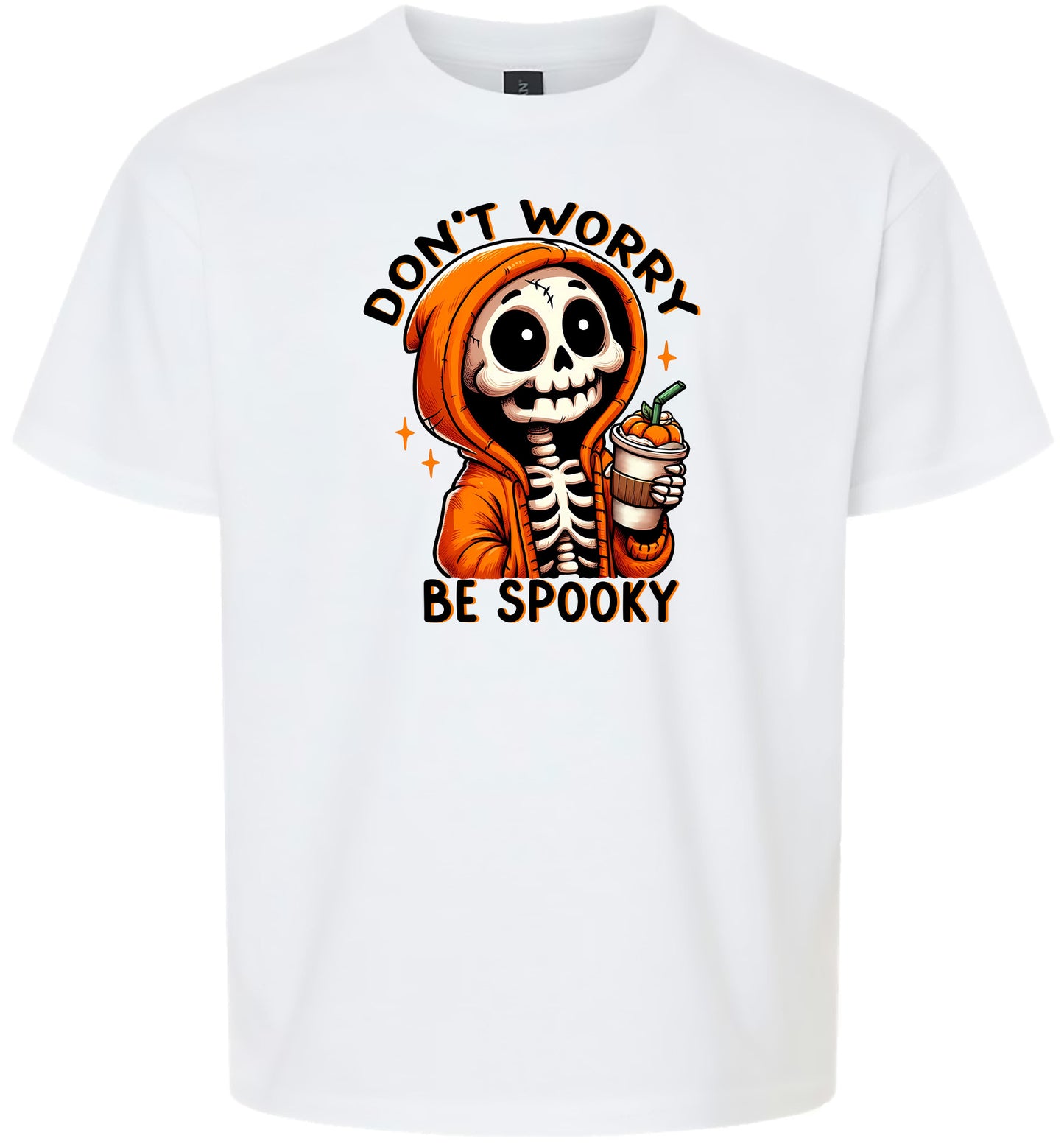 Don't Worry Be Spooky Children's Gildan Soft Shirt