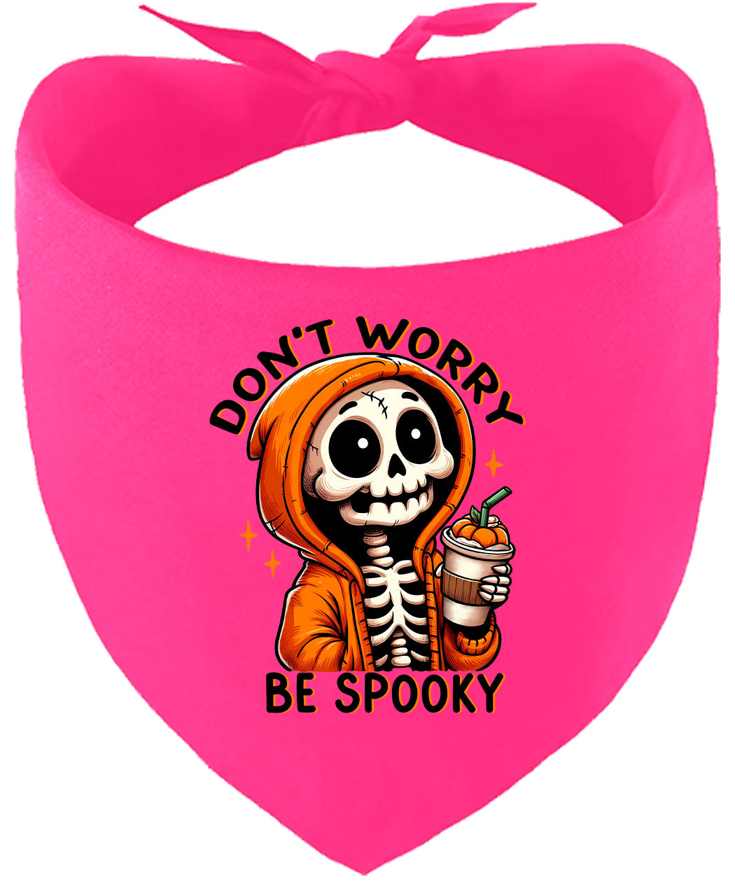 Don't Worry Be Spooky Pet Bandana