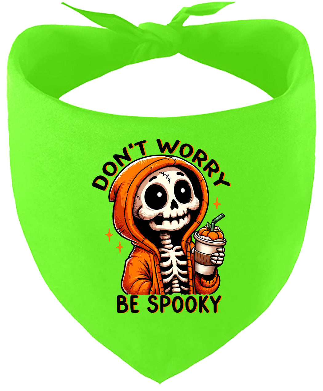 Don't Worry Be Spooky Pet Bandana