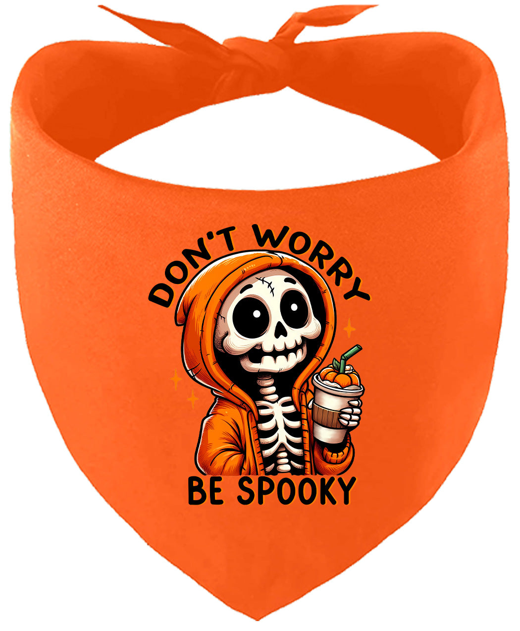 Don't Worry Be Spooky Pet Bandana
