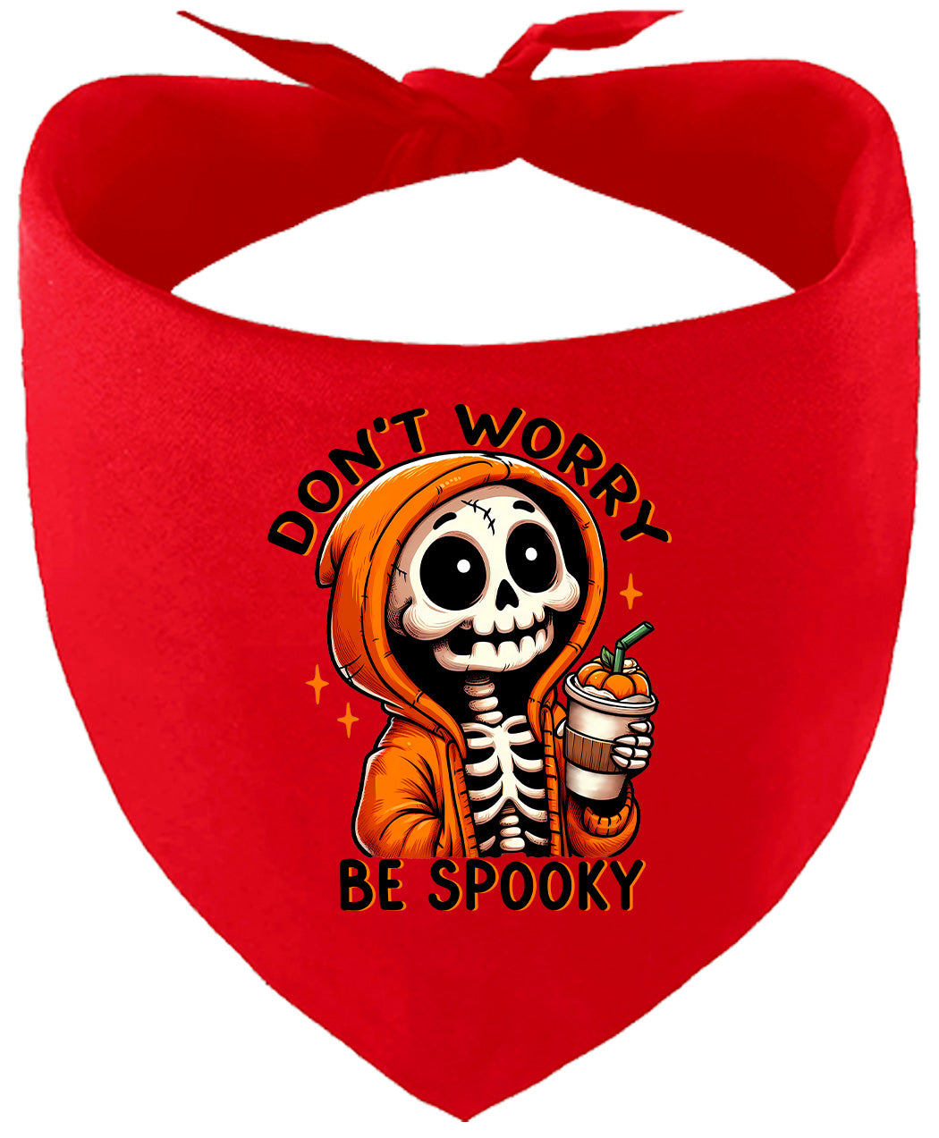 Don't Worry Be Spooky Pet Bandana