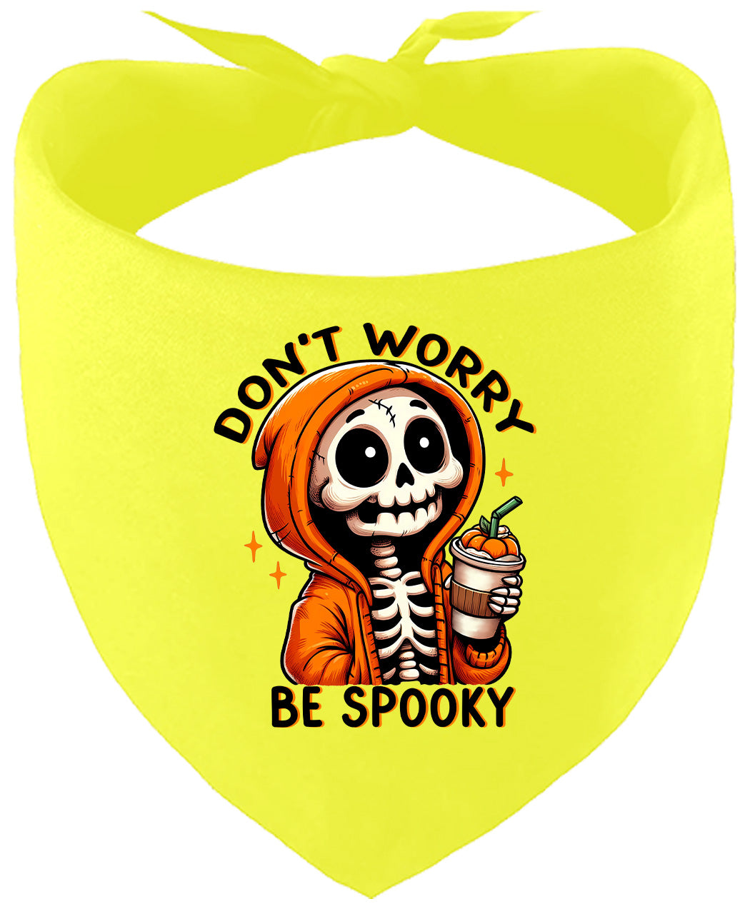Don't Worry Be Spooky Pet Bandana