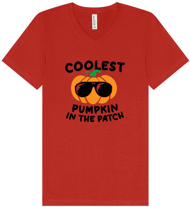 Coolest Pumpkin Unisex V-Neck Shirt