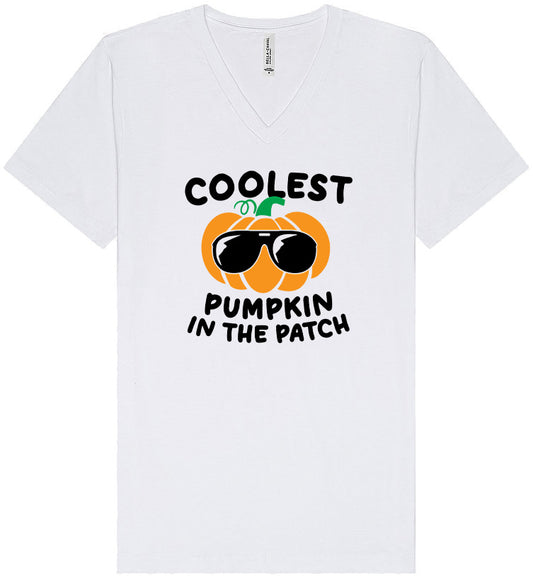 Coolest Pumpkin Unisex V-Neck Shirt