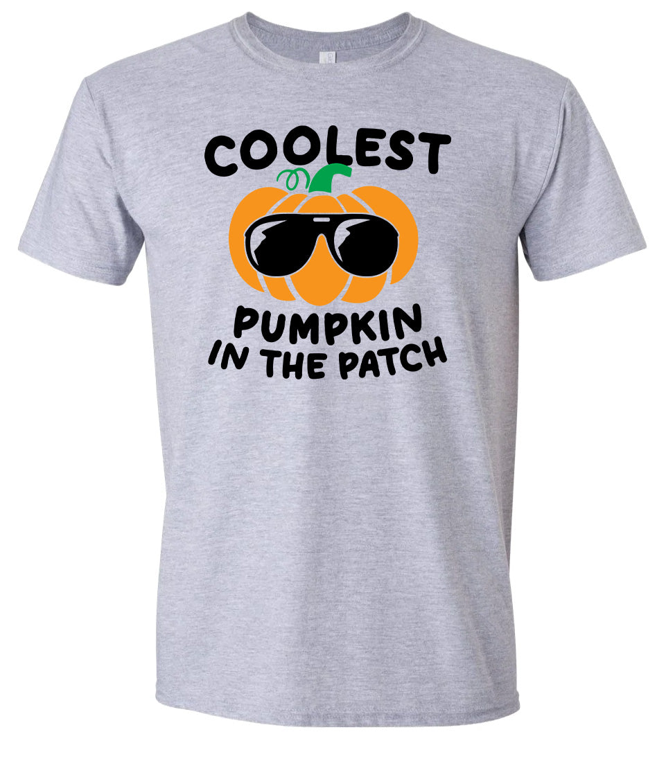 Coolest Pumpkin Adult Gildan Soft Shirt
