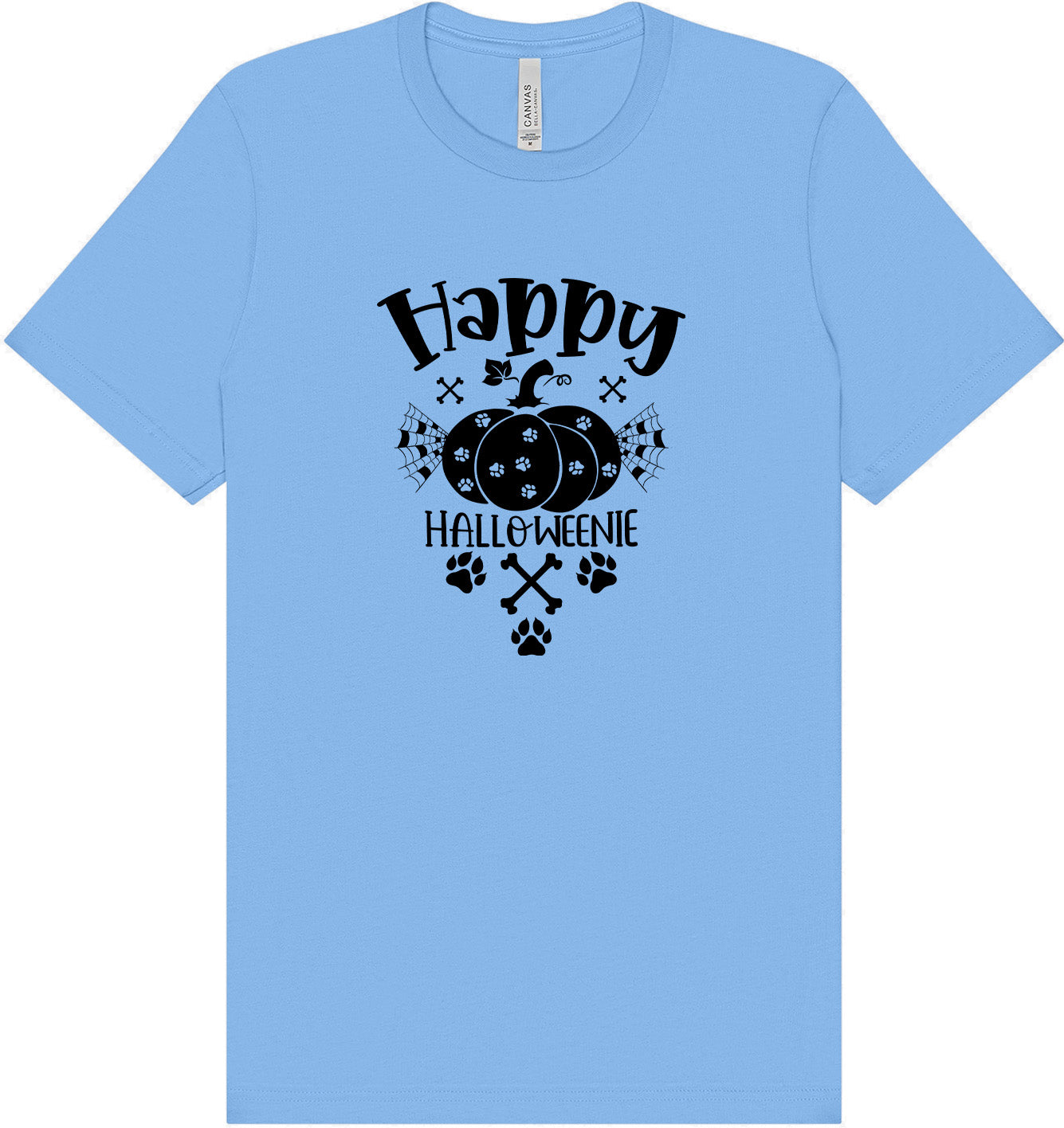 Happy Halloweenie Adult Bella Canvas Shirt