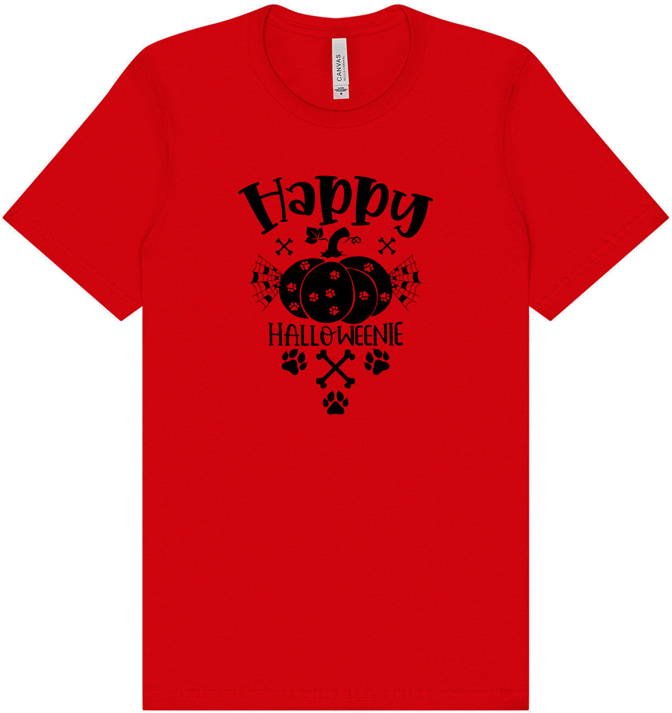 Happy Halloweenie Adult Bella Canvas Shirt