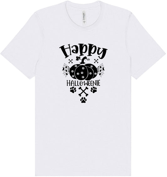 Happy Halloweenie Adult Bella Canvas Shirt