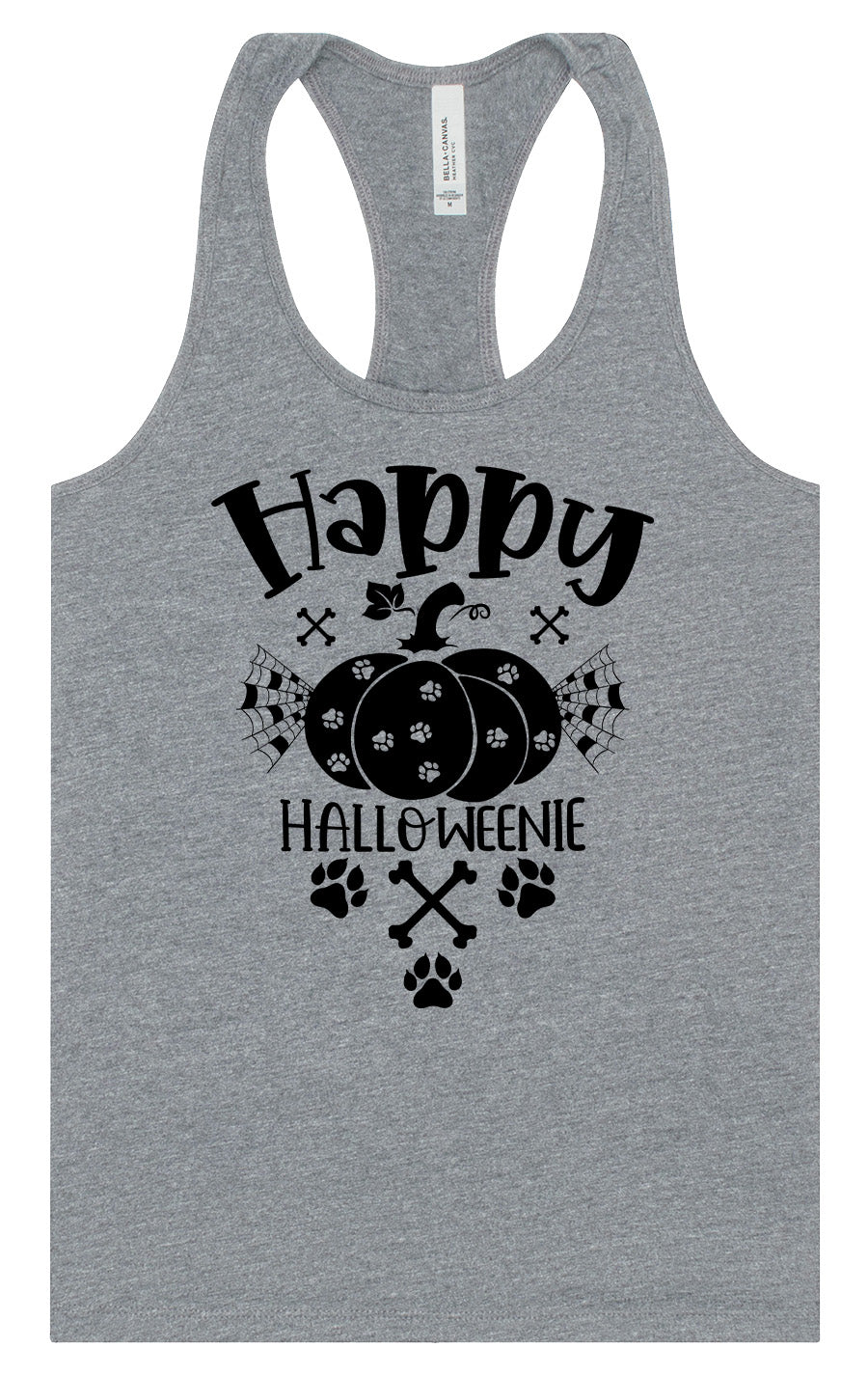 Happy Halloweenie Women's Racerback Tank