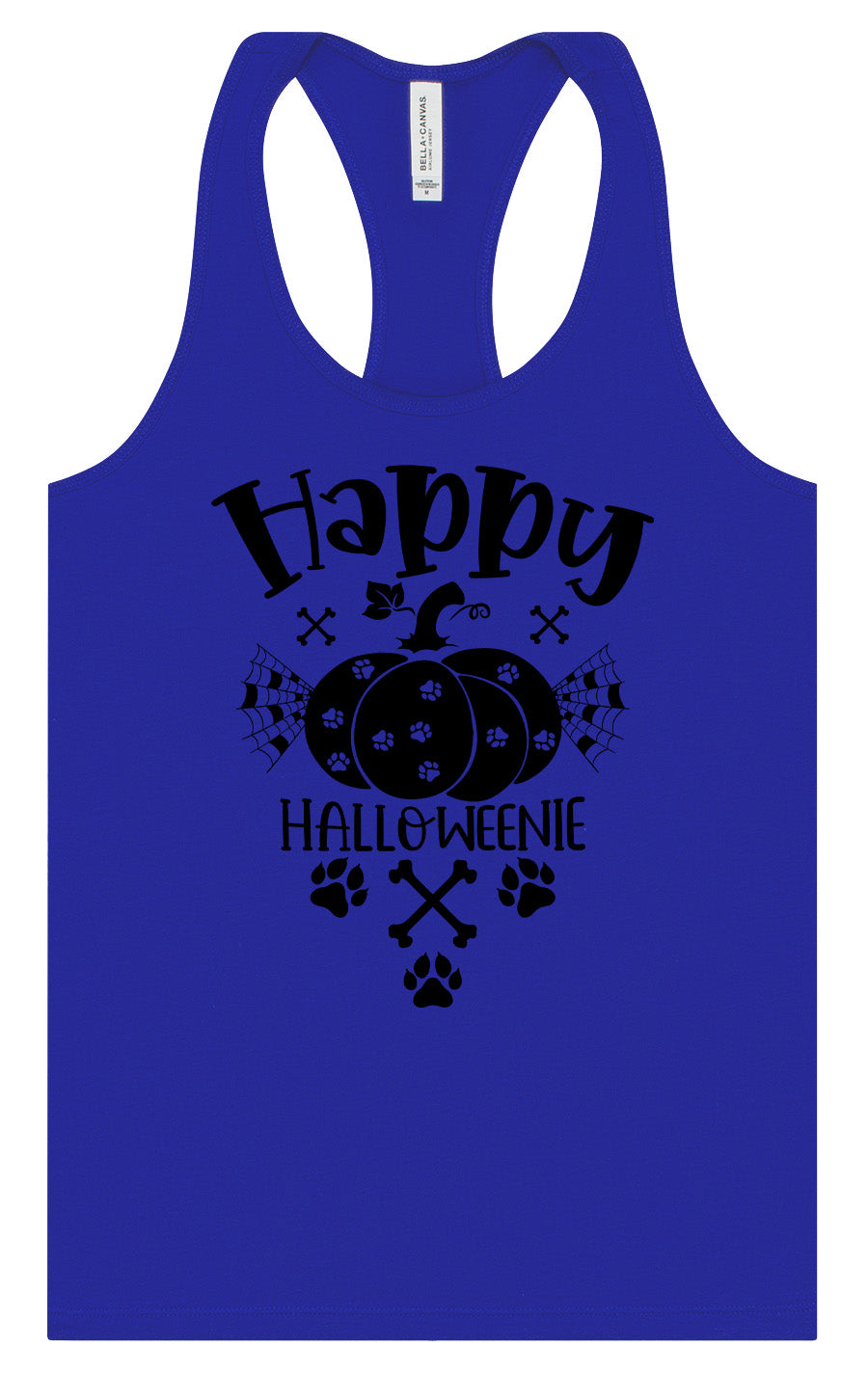Happy Halloweenie Women's Racerback Tank