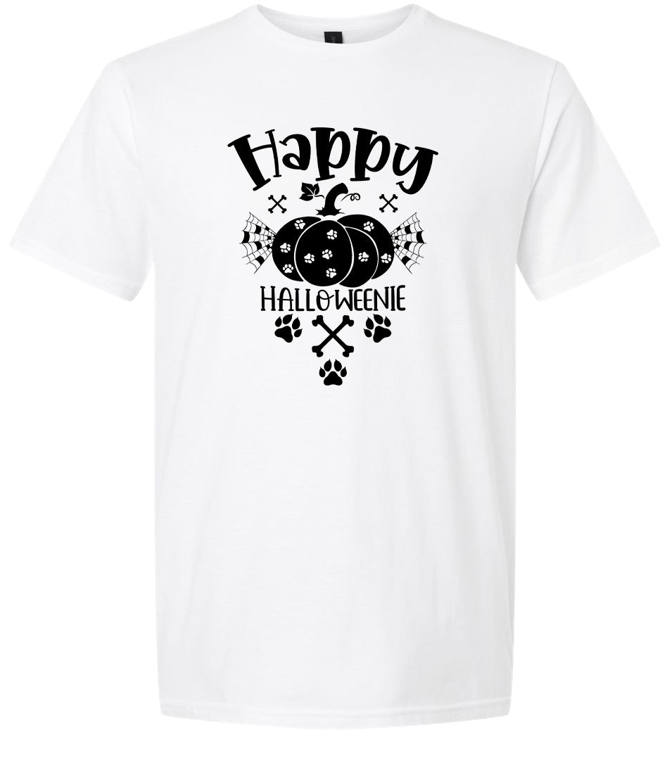 Happy Halloweenie Adult Gildan Soft Shirt