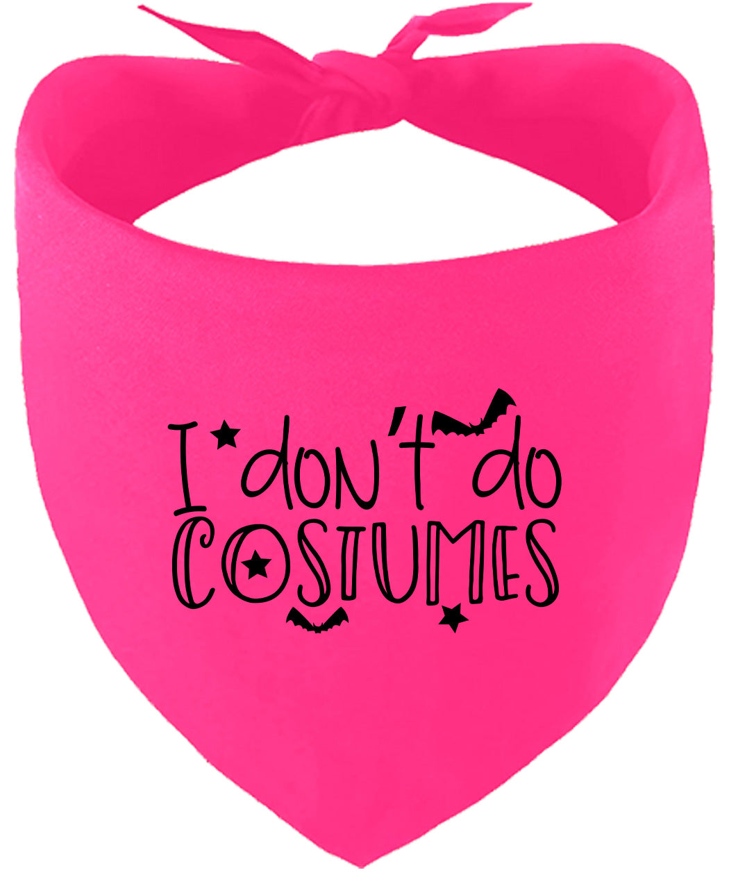 I Don't Do Costumes Pet Bandana