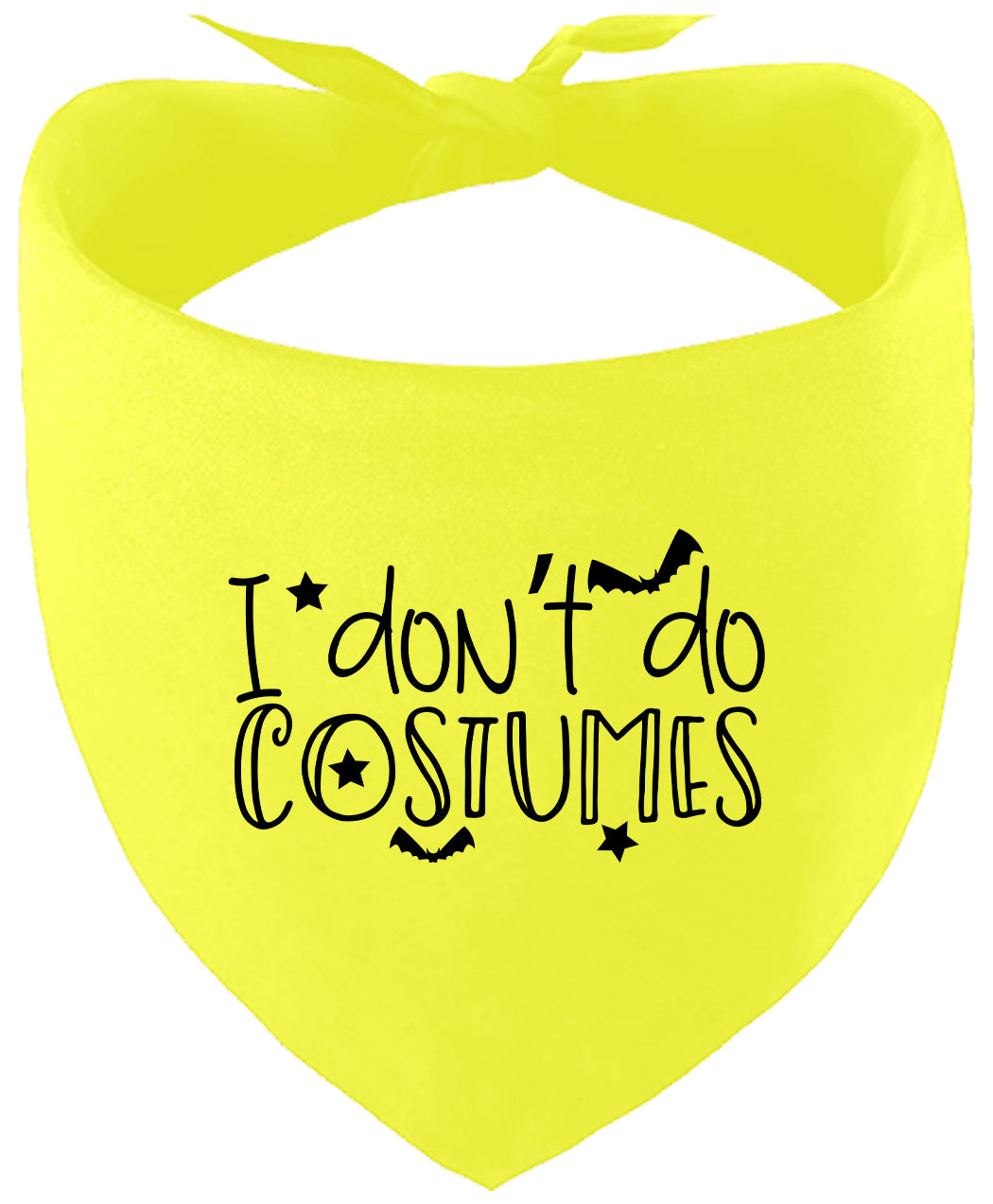 I Don't Do Costumes Pet Bandana