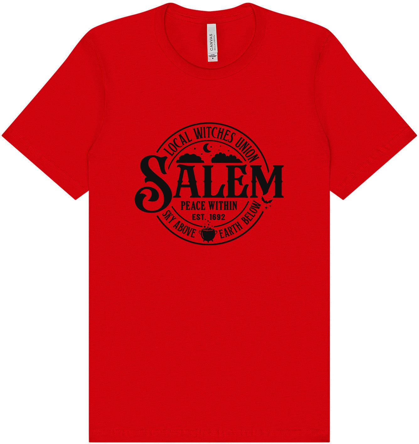 Salem Witches Union Adult Bella Canvas Shirt