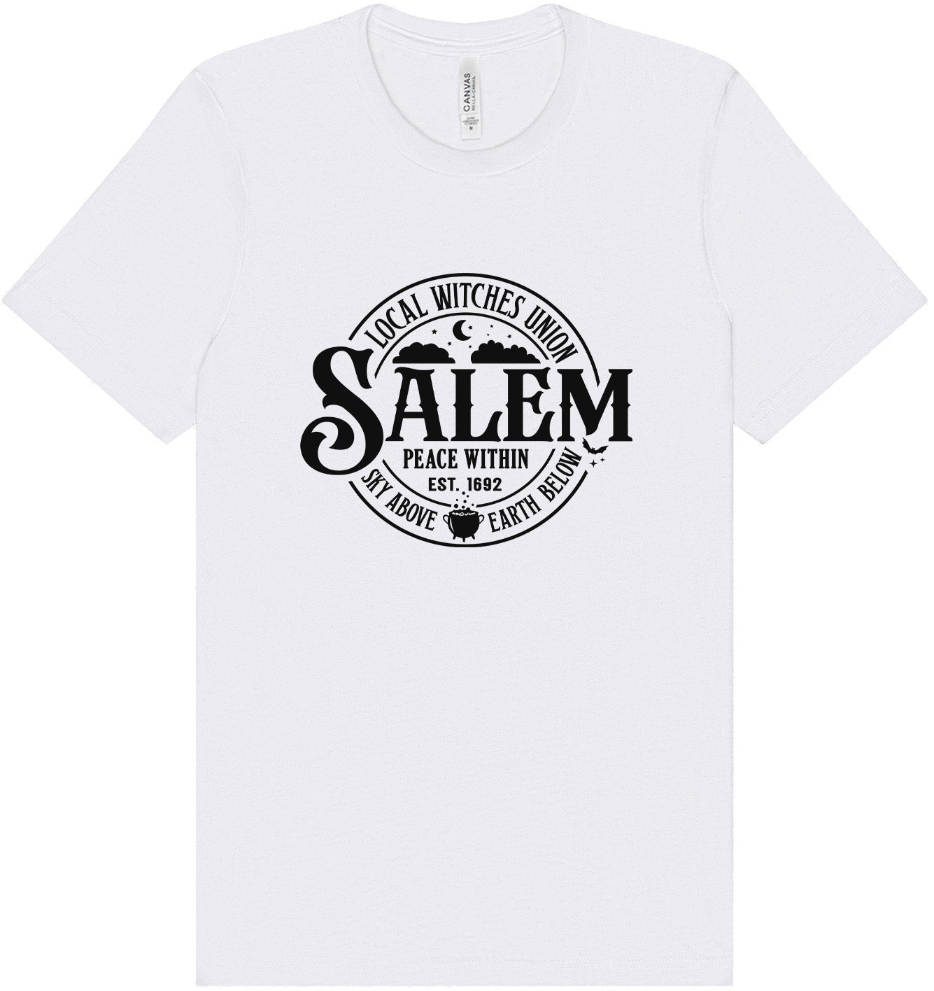 Salem Witches Union Adult Bella Canvas Shirt