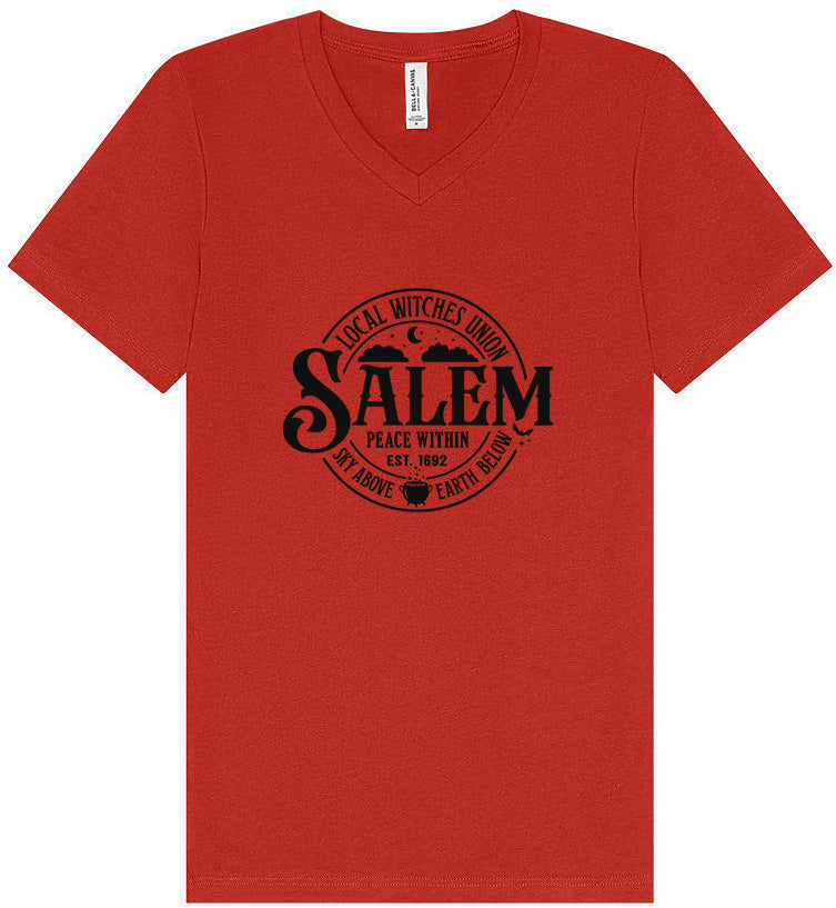Salem Witches Union Unisex V-Neck Shirt