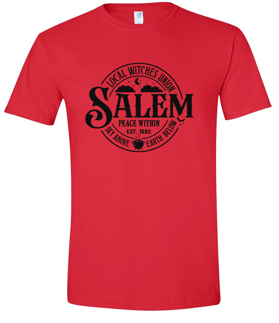 Salem Witches Union Adult Gildan Soft Shirt