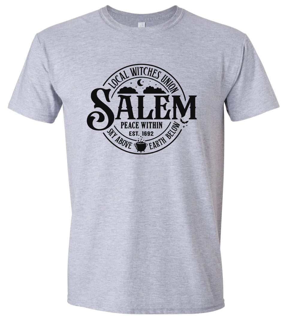 Salem Witches Union Adult Gildan Soft Shirt