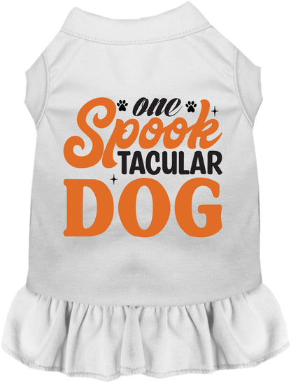 White Spooktacular Dog Pet Dress