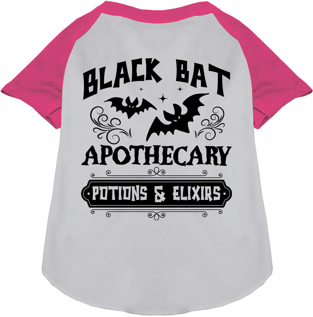 Pink sleeve potion bottle pet raglan shirt