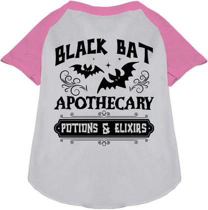 Light pink sleeve potion bottle pet raglan shirt