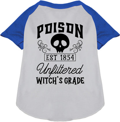 Blue Poison Bottle Costume Pet Raglan Shirt