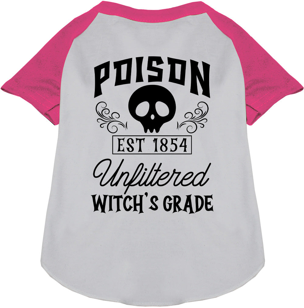 Pink Poison Bottle Costume Pet Raglan Shirt