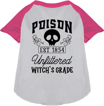Pink Poison Bottle Costume Pet Raglan Shirt