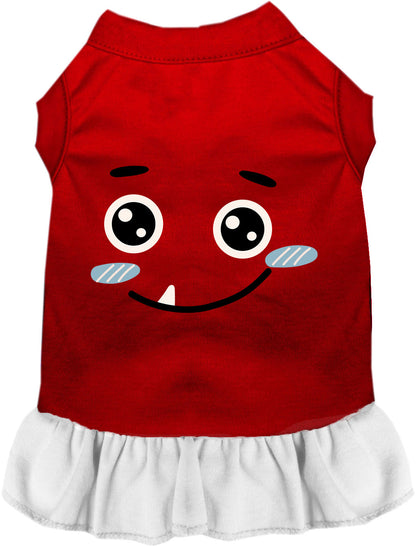 Red and White Bluetooth Monster Costume Pet Dress