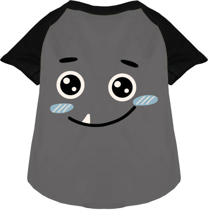 Gray Bluetooth Monster Costume Pet Raglan Shirt