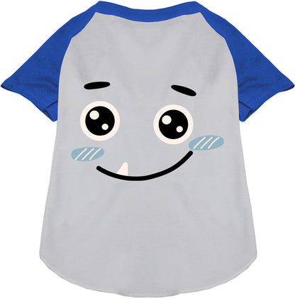 Blue Bluetooth Monster Costume Pet Raglan Shirt