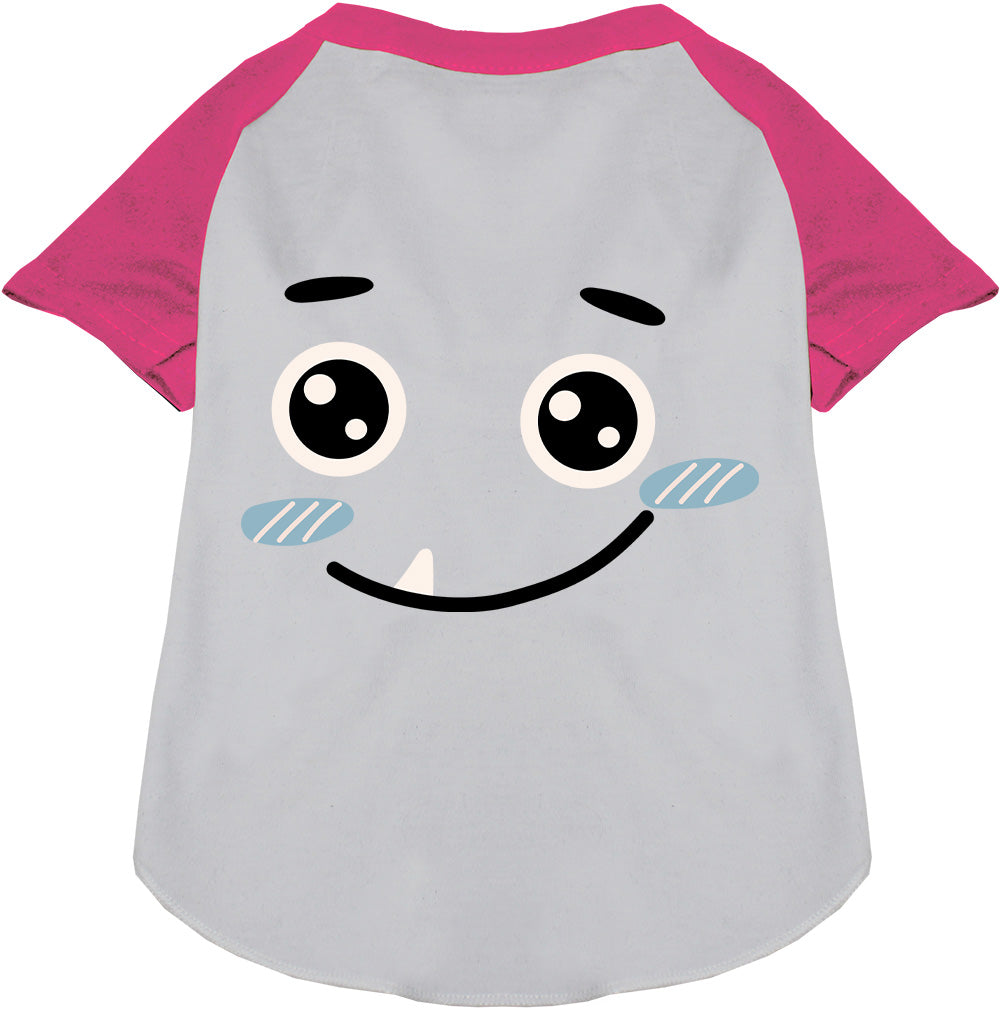 Pink Bluetooth Monster Costume Pet Raglan Shirt