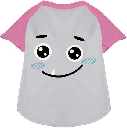 Light Pink Bluetooth Monster Costume Pet Raglan Shirt