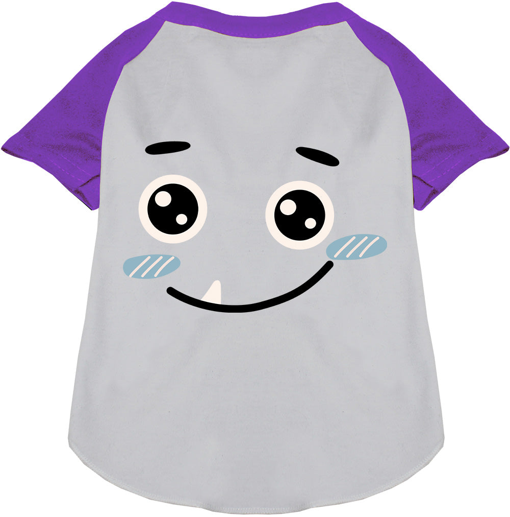 Purple Bluetooth Monster Costume Pet Raglan Shirt