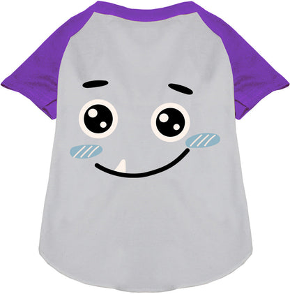 Purple Bluetooth Monster Costume Pet Raglan Shirt