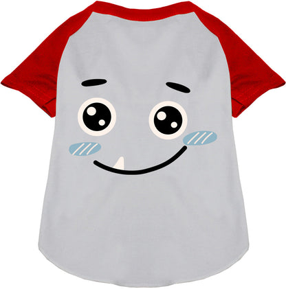 Red Bluetooth Monster Costume Pet Raglan Shirt
