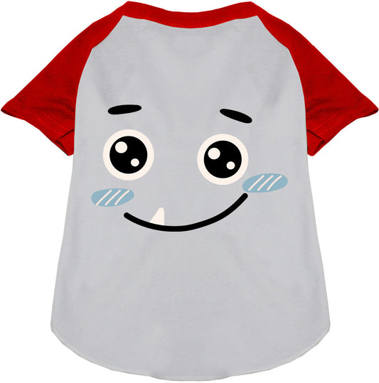 Red Bluetooth Monster Costume Pet Raglan Shirt