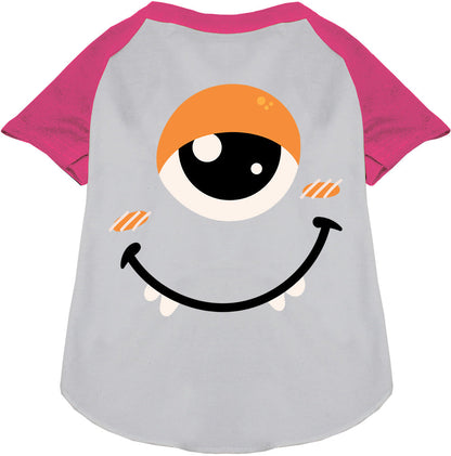 Pink Cycantalope Monster Pet Raglan Shirt