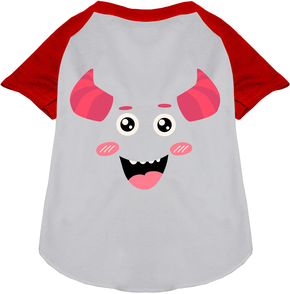Mischiefmauve Monster Costume Pet Raglan Shirt red sleeves