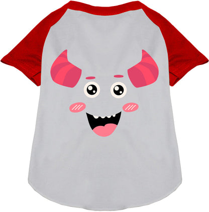 Mischiefmauve Monster Costume Pet Raglan Shirt red sleeves