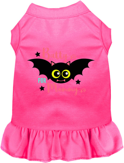 Pink Batty for Mommy pet dress with bat design