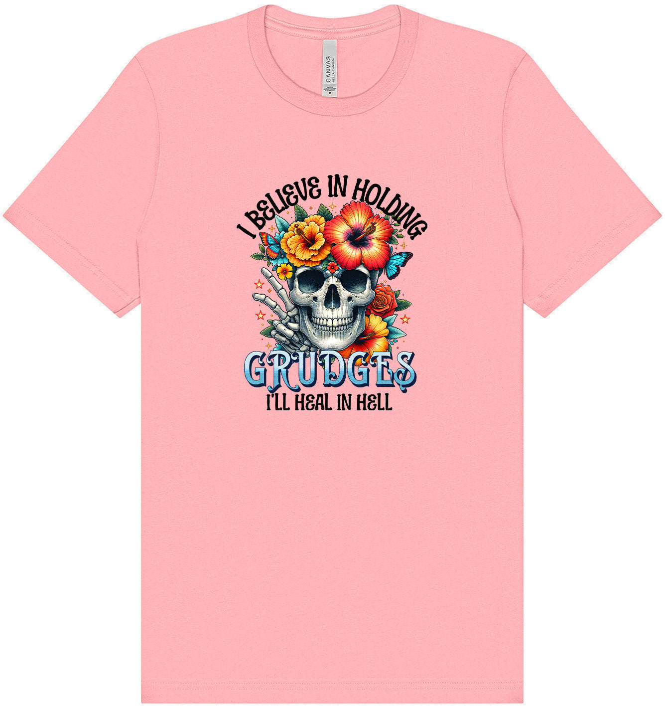 Grudges Skull Adult Bella Canvas Shirt