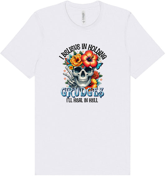 Grudges Skull Adult Bella Canvas Shirt