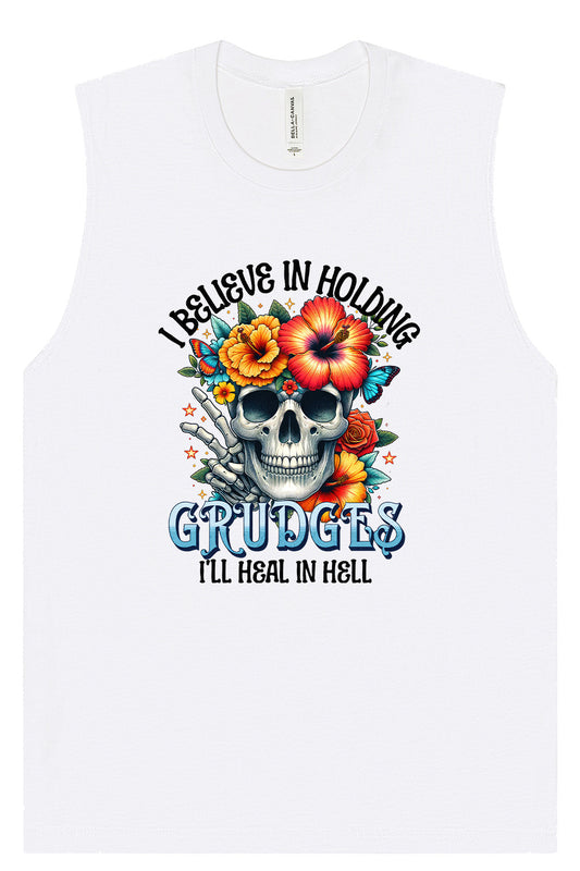 Grudges Skull Muscle Tank