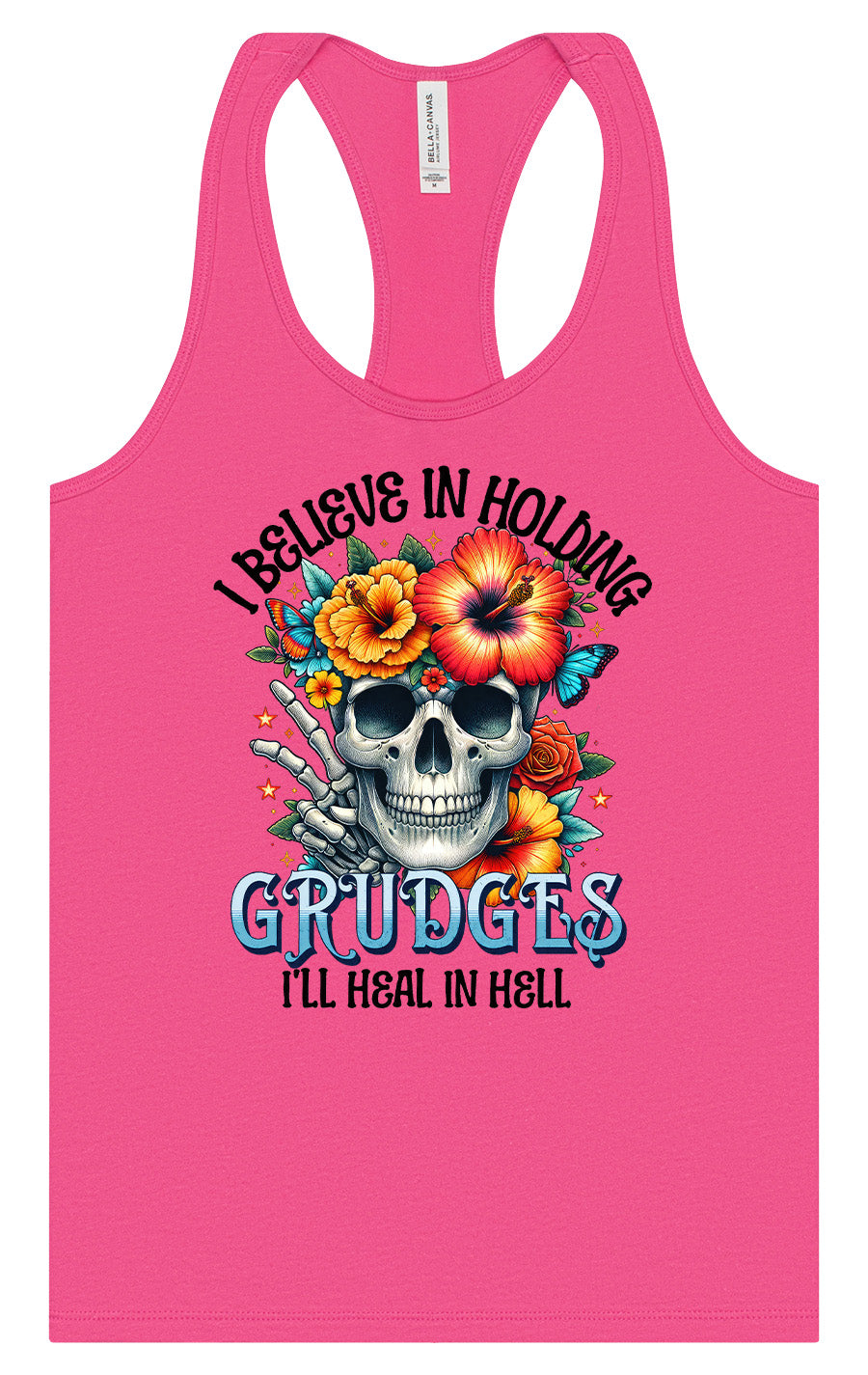 Grudges Skull Women's Racerback Tank