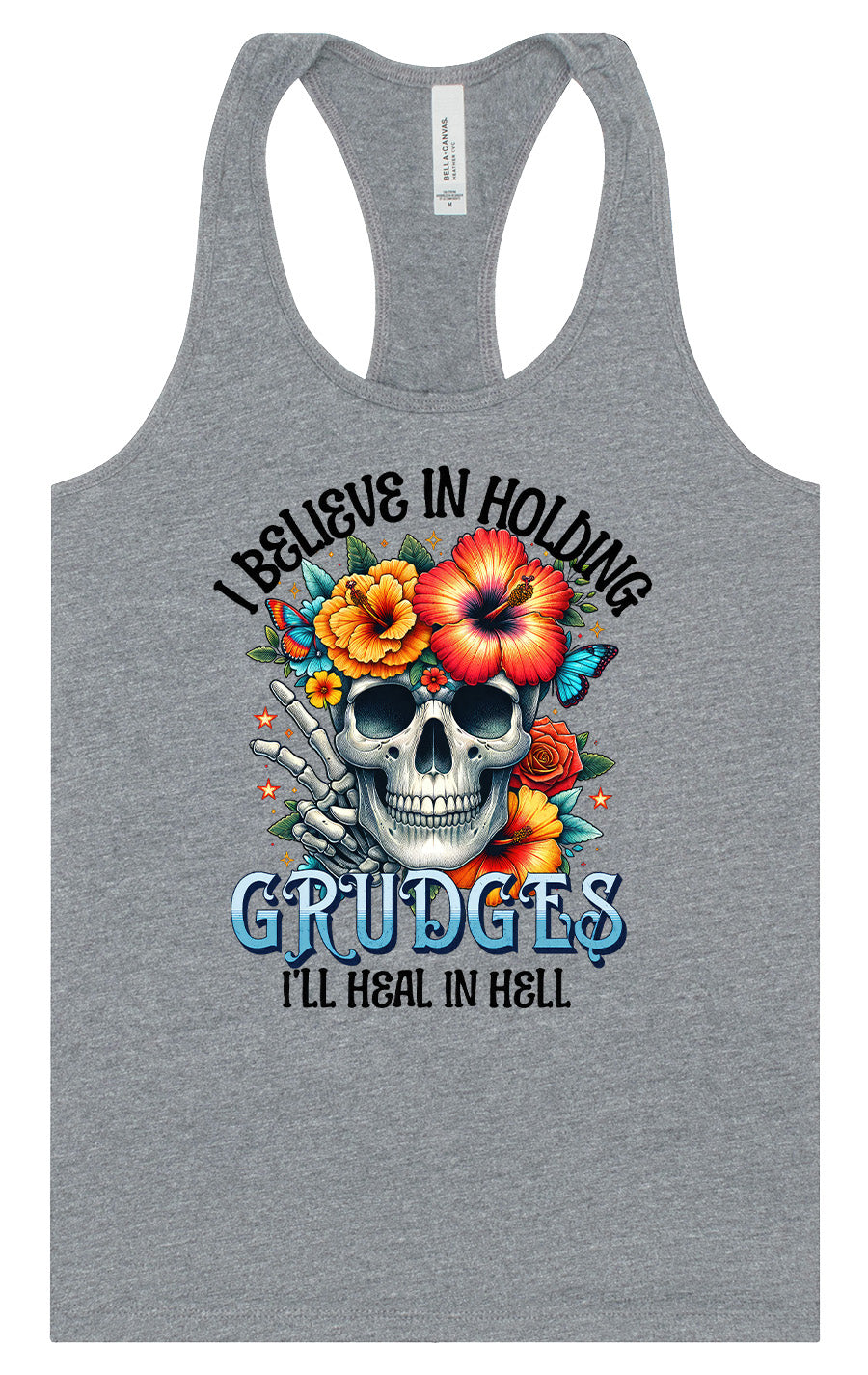Grudges Skull Women's Racerback Tank