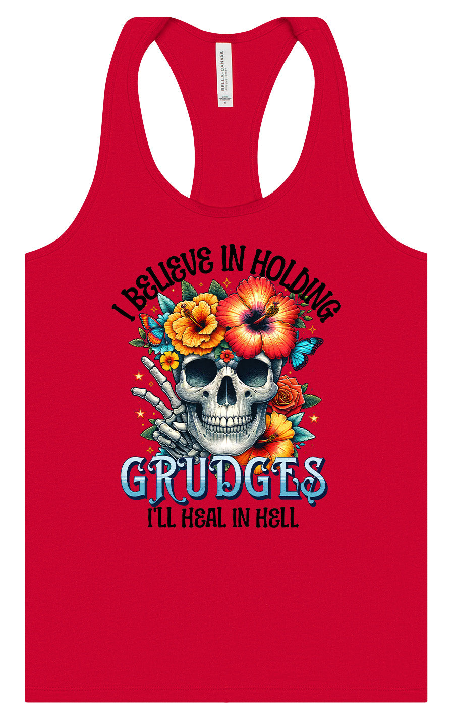 Grudges Skull Women's Racerback Tank